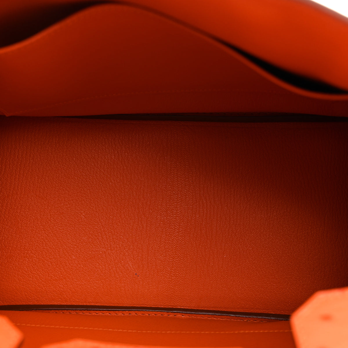 Hermes Ostrich Birkin 30 Orange 5 of 11