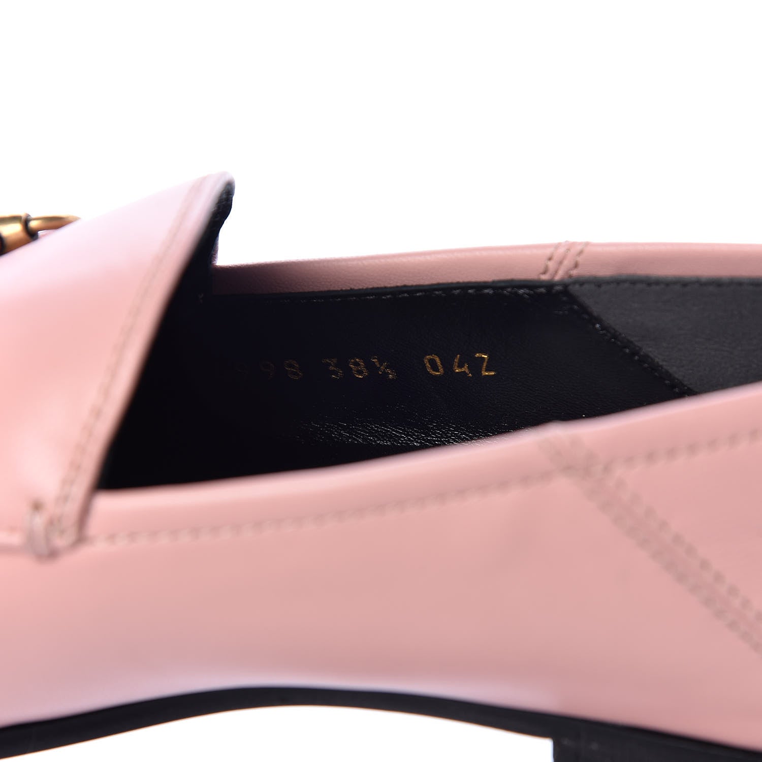 Gucci Lambskin Womens Brixton Horsebit Loafers 38.5 Perfect Pink 5 of 10