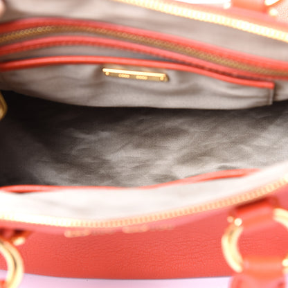 Miu Miu Goatskin Madras Bauletto Orange 4 of 10