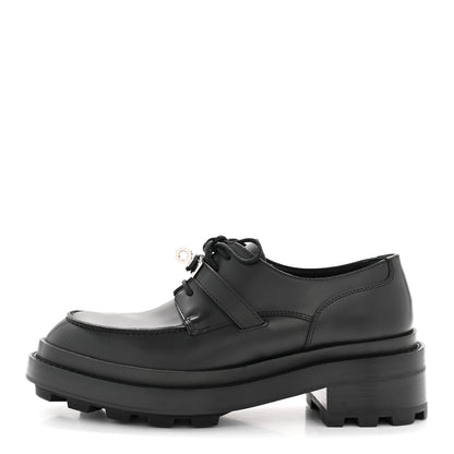 Hermes Glossed Calfskin First Oxford 37 Black 2 of 22