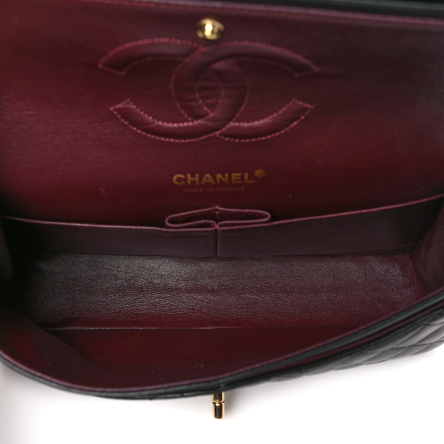 Chanel Lambskin Quilted Medium Double Flap Black 5 of 12