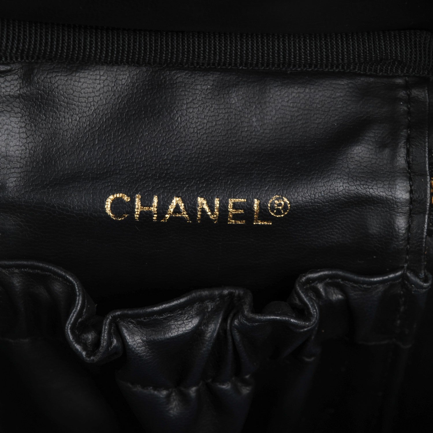 Chanel Lambskin Vanity Cosmetic Case Black 5 of 7