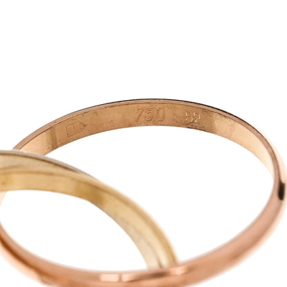 Cartier 18K Pink Yellow White Gold Extra Small Trinity Ring 52 6 5 of 6