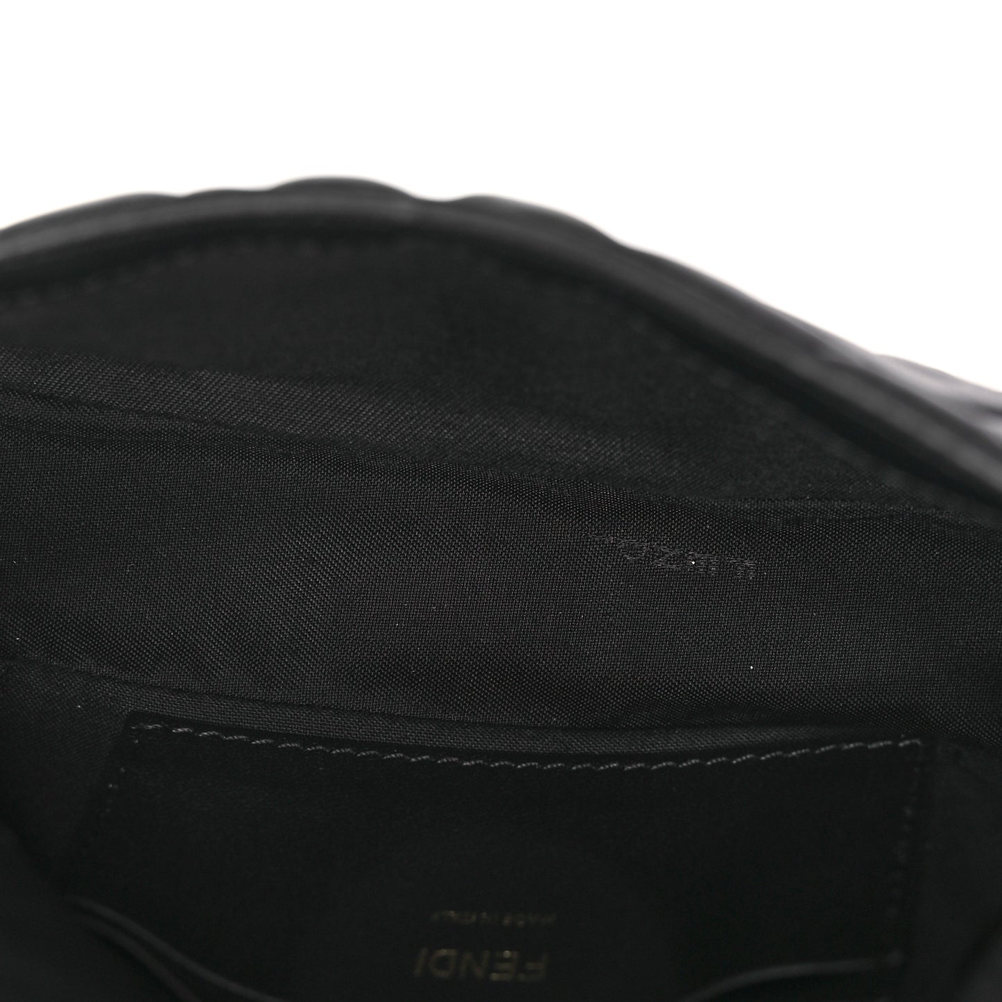 Nappa FF 1974 Embossed Mini Baguette Black