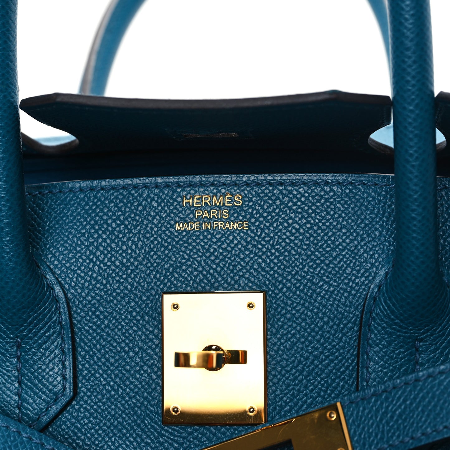 Epsom Birkin 35 Bleu Izmir