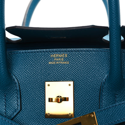 Hermes Epsom Birkin 35 Bleu Izmir 7 of 11