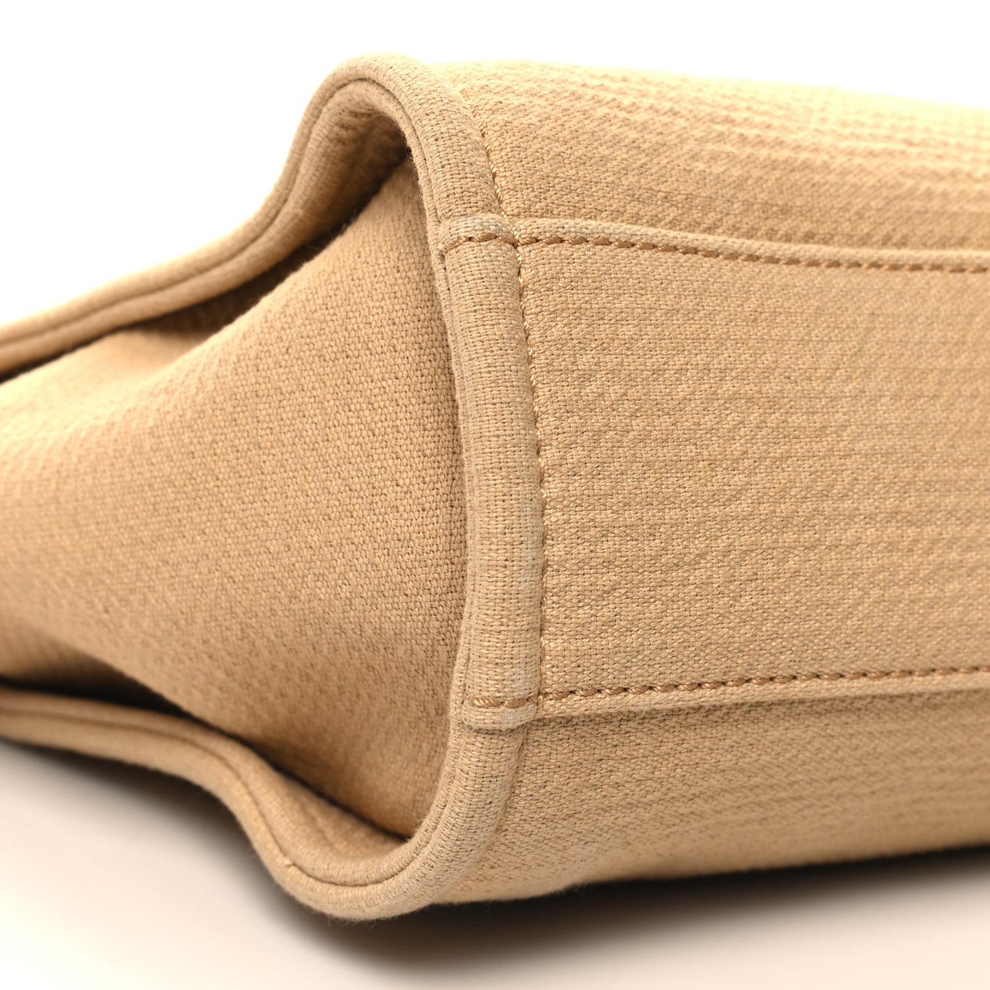 Mixed Fibers Small Deauville Tote Beige