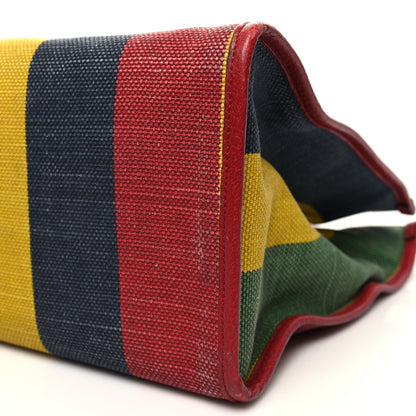 Gucci Canvas Marley Stripe Script Logo Large Gucci 100 Tote Bag Multicolor 14 of 17