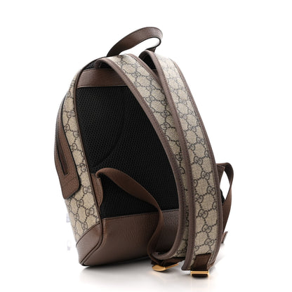 Gucci GG Supreme Monogram Calfskin Web Small Ophidia Day Backpack Beige Ebony New Acero 3 of 10