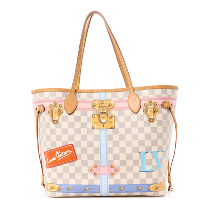 Louis Vuitton Damier Azur Summer Trunks Neo Neverfull MM 1 of 11