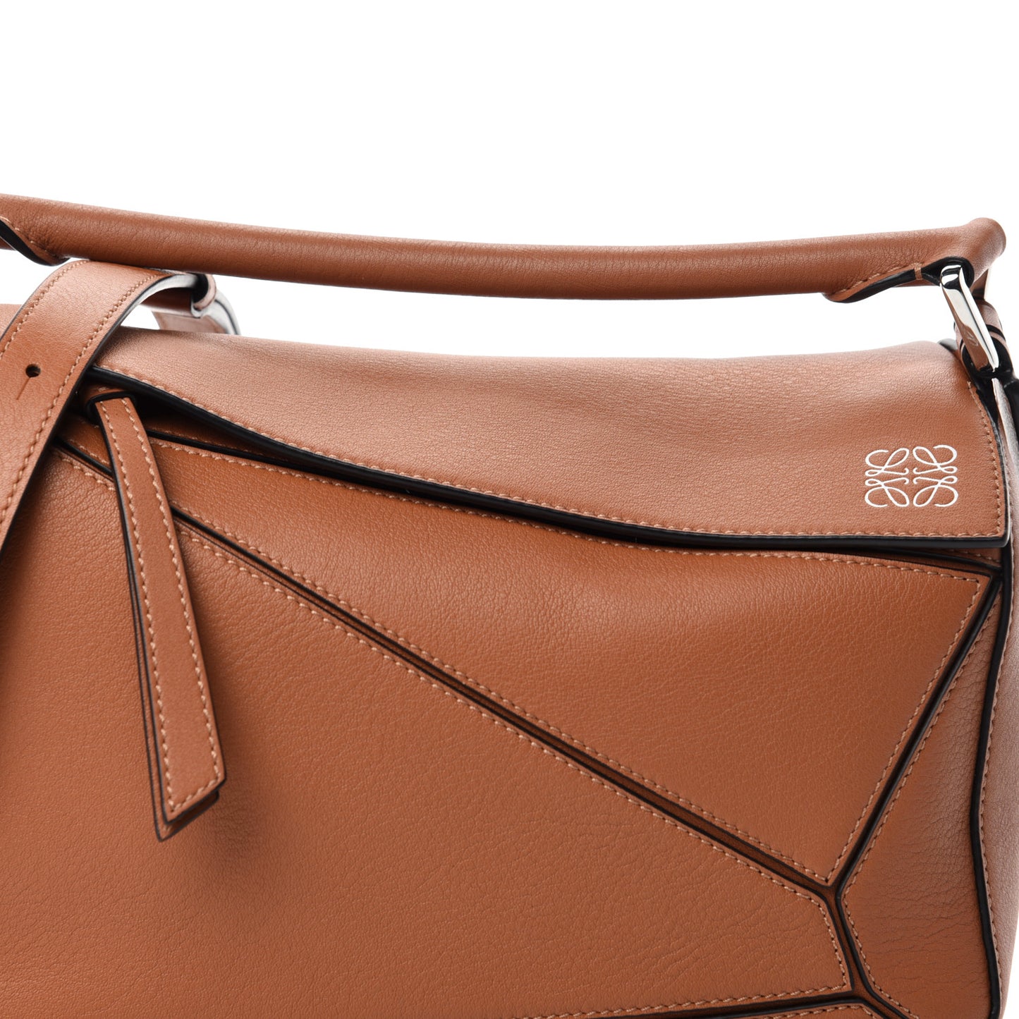 Calfskin Small Puzzle Bag Tan