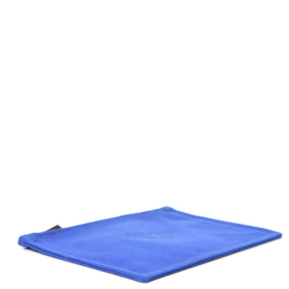 Hermes Toile Flat Yachting Pouch Bleu Electrique 3 of 6