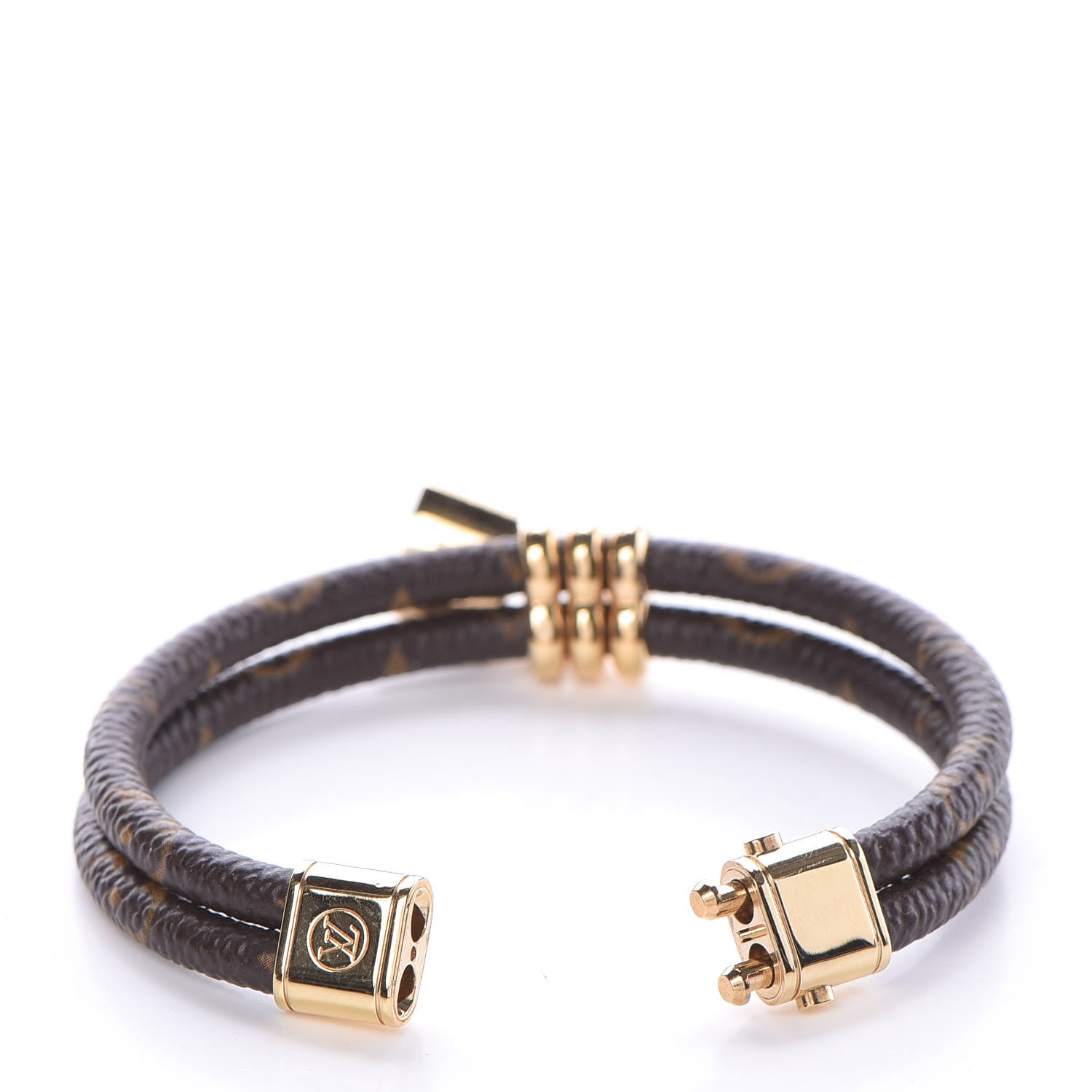 Louis Vuitton Monogram Keep It Twice Bracelet 17 5 of 5