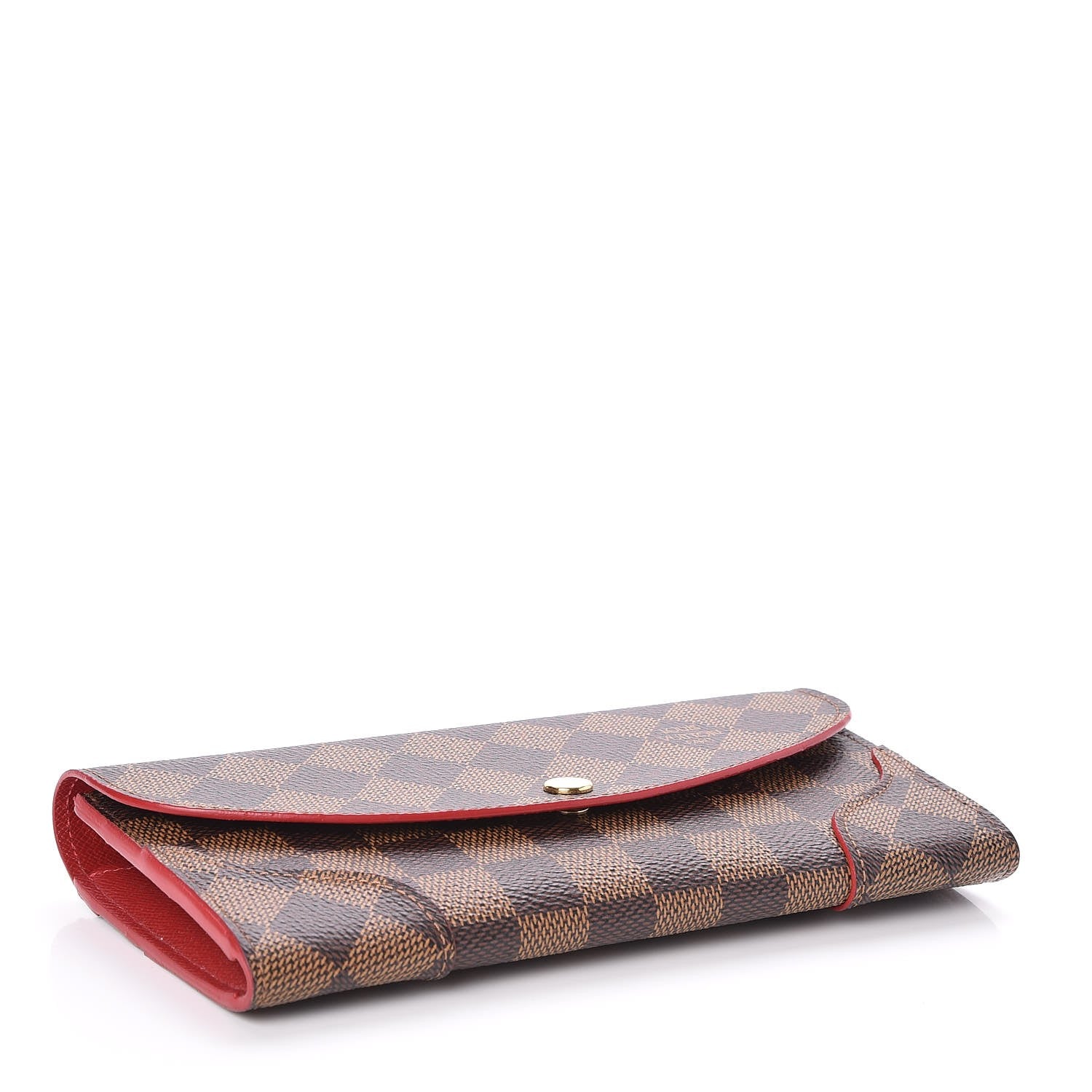 Louis Vuitton Damier Ebene Caissa Wallet Cherry 4 of 8