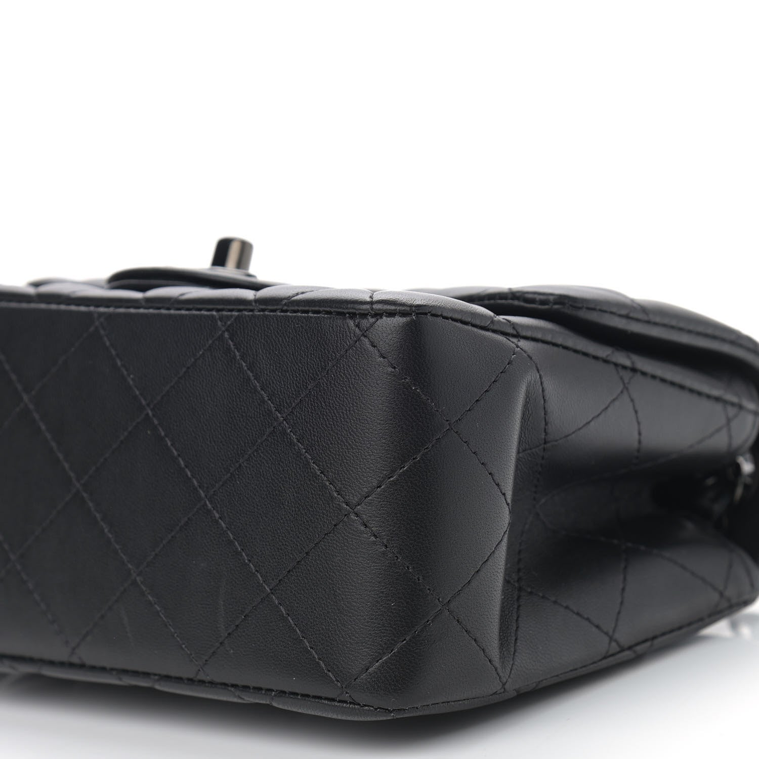 Chanel Lambskin Quilted Mini Square Flap So Black 10 of 11
