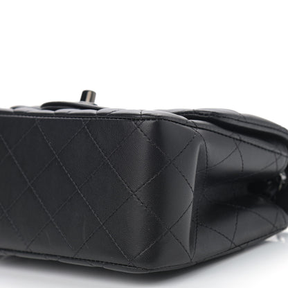 Chanel Lambskin Quilted Mini Square Flap So Black 10 of 11