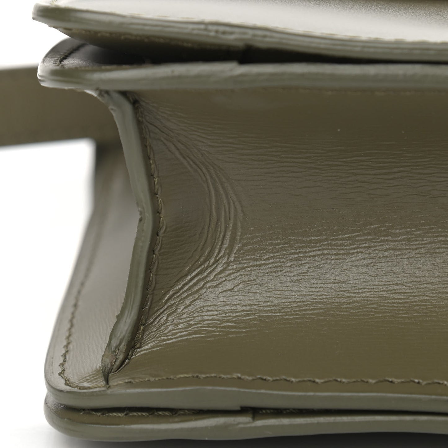 Box Calfskin Small Classic Box Flap Bag Army Green
