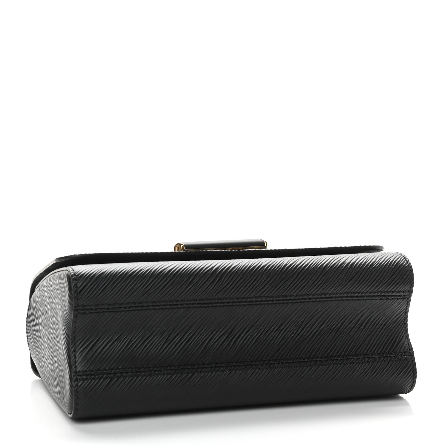 Louis Vuitton Epi Twist Shoulder Bag MM Matte Black Gold 4 of 11