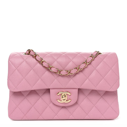 Chanel Caviar Quilted Small Double Flap Pink 1 of 11