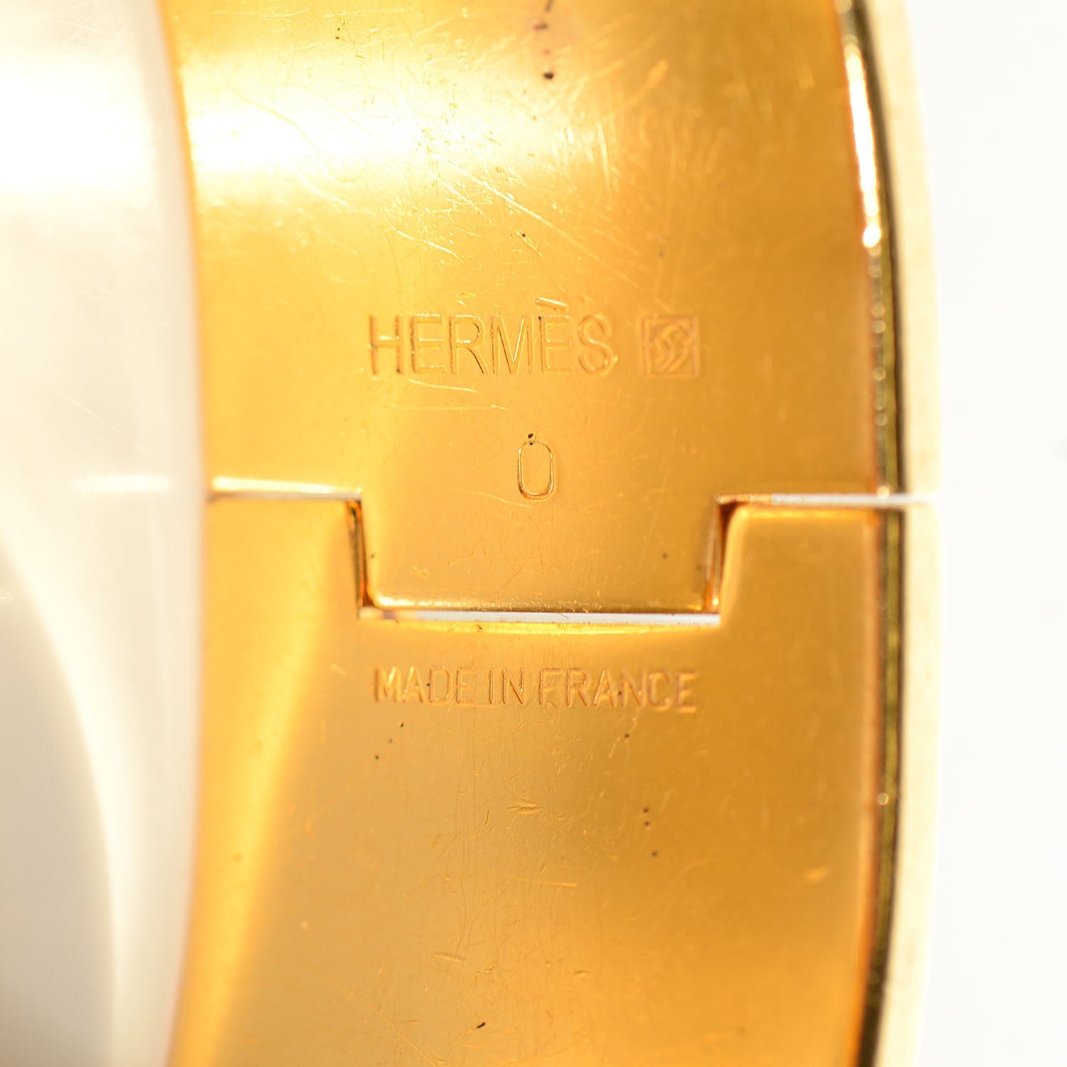 Hermes Enamel Clic Clac H Wide Bracelet PM Slate 5 of 5