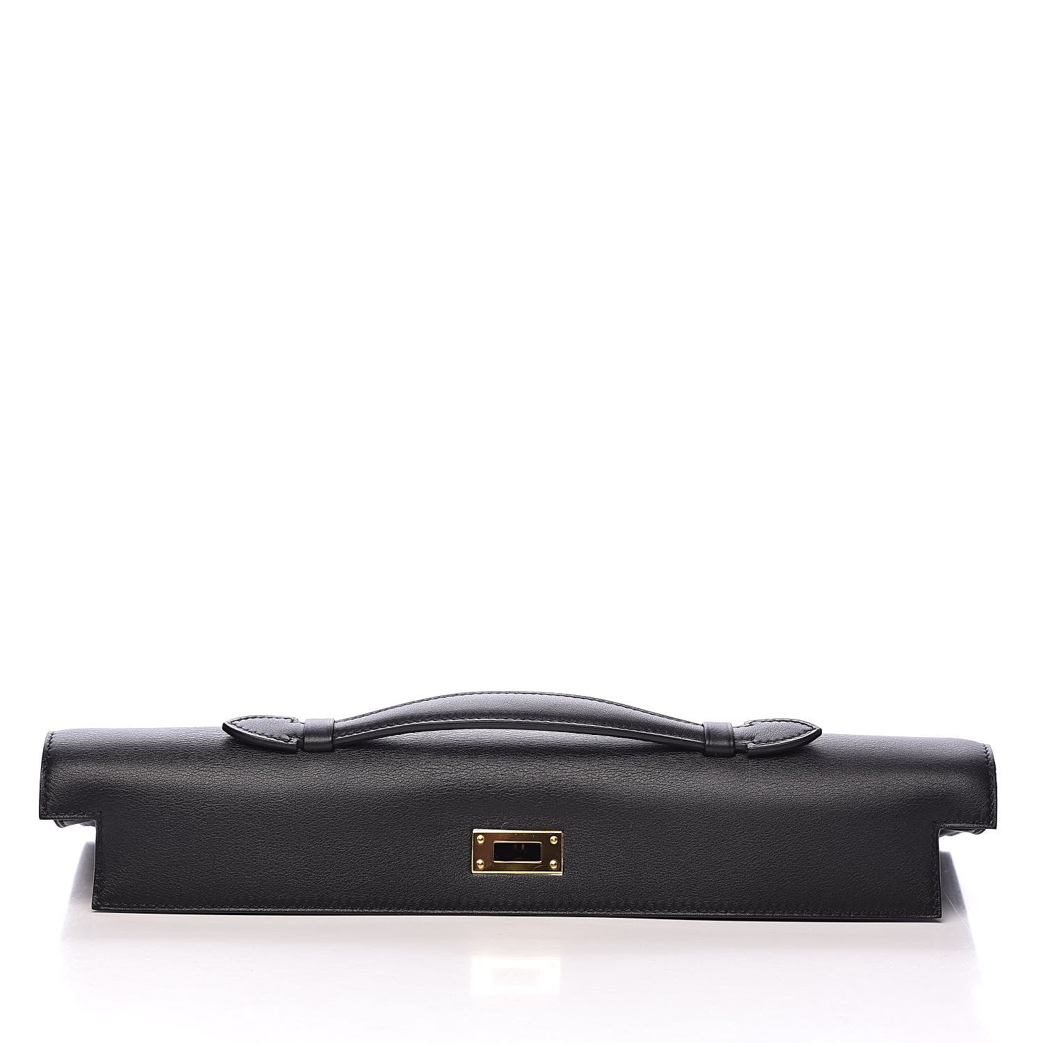 Hermes Swift Kelly Cut Clutch Pochette Black 10 of 24