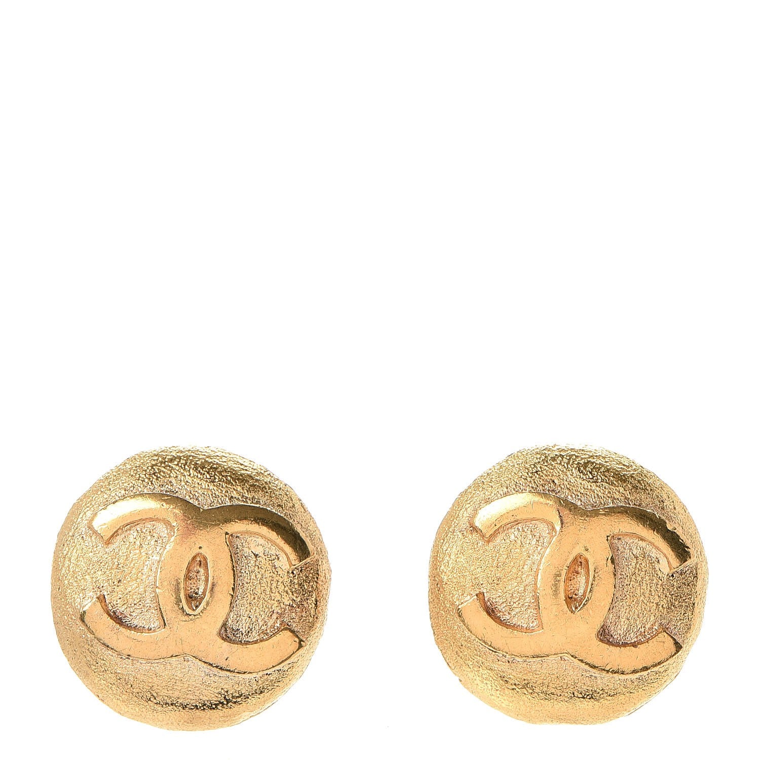 Chanel CC Clip On Earrings Gold 1 of 4