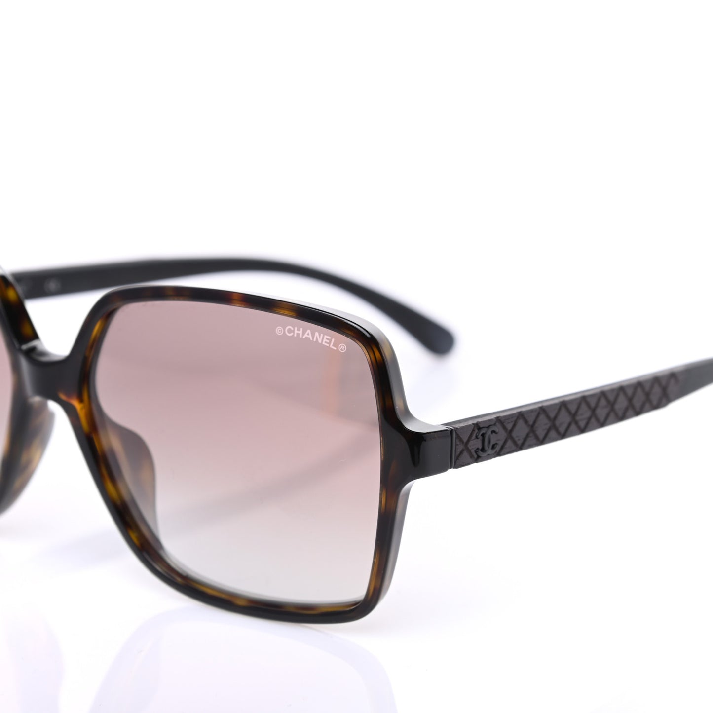 Acetate Wood Rubber Square Sunglasses 9076 Dark Tortoise