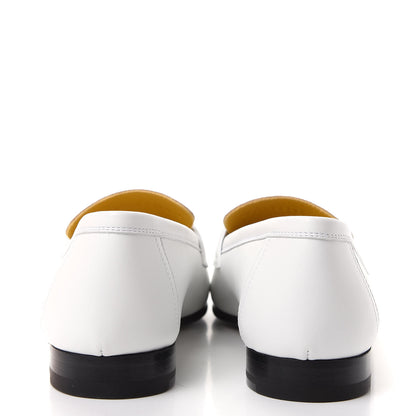Hermes Calfskin Womens Paris Loafers 36.5 White Bois De Santal 7 of 11