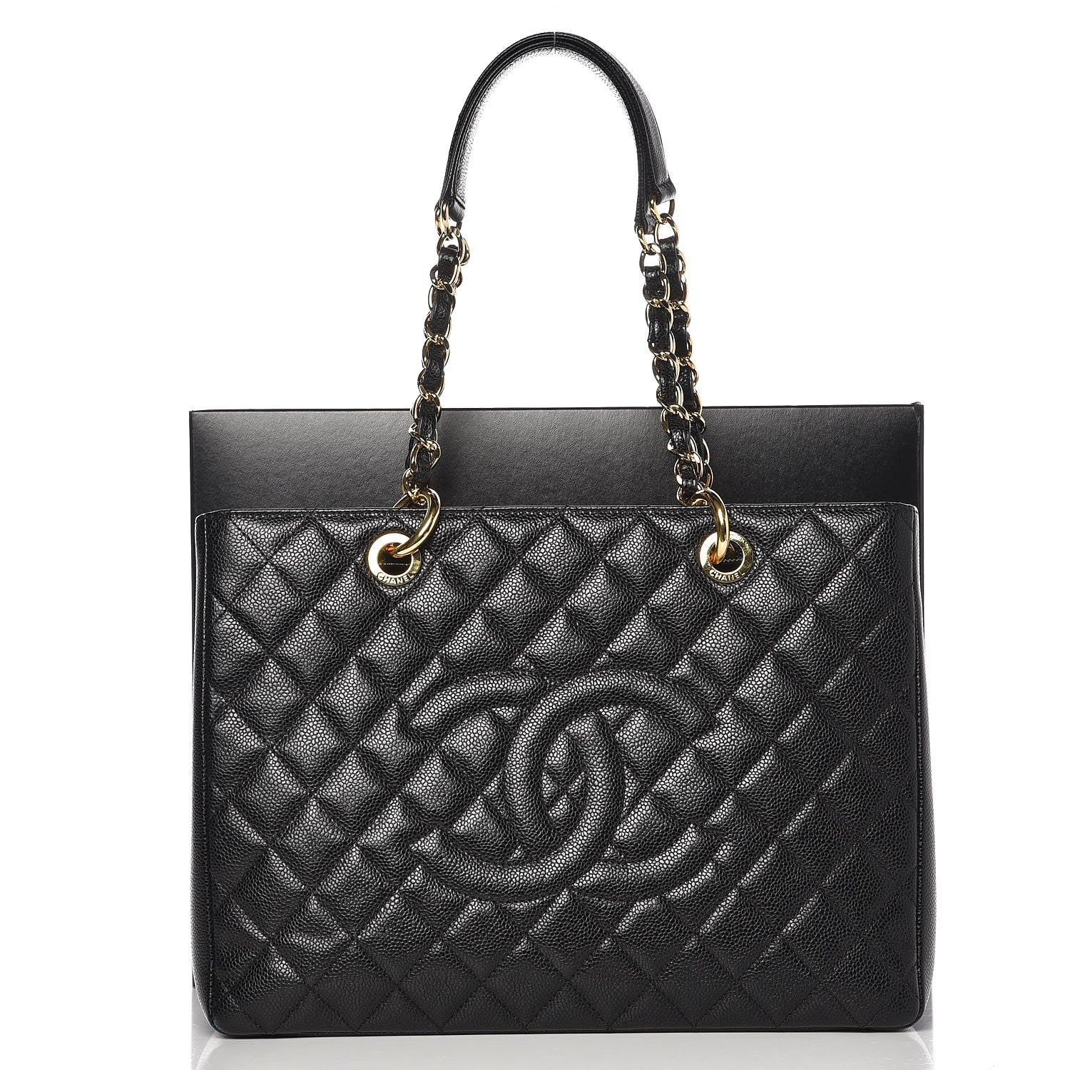 Chanel Caviar Quilted Grand Shopping Tote GST Black 14 of 14