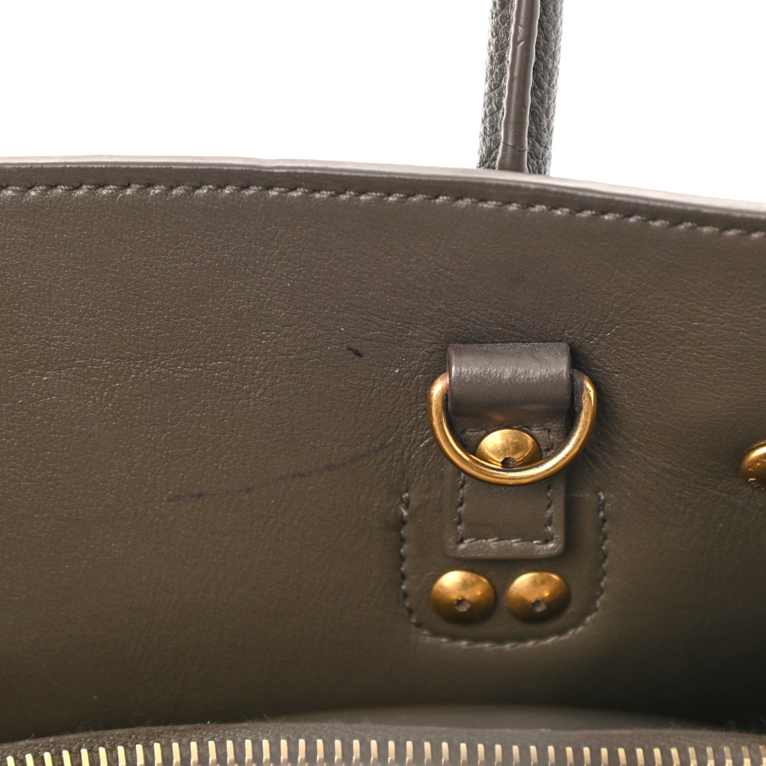 Saint Laurent Grained Calfskin Baby Sac De Jour Bronze 10 of 10