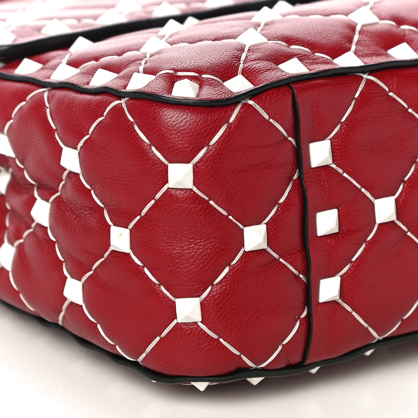 Lambskin Medium Free Rockstud Spike Shoulder Bag Rosso Valentino