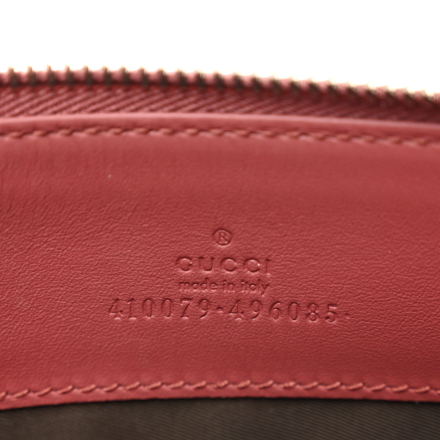 Gucci GG Supreme Monogram Blooms Small Zip Pouch Beige Multicolor Dry Rose 6 of 7