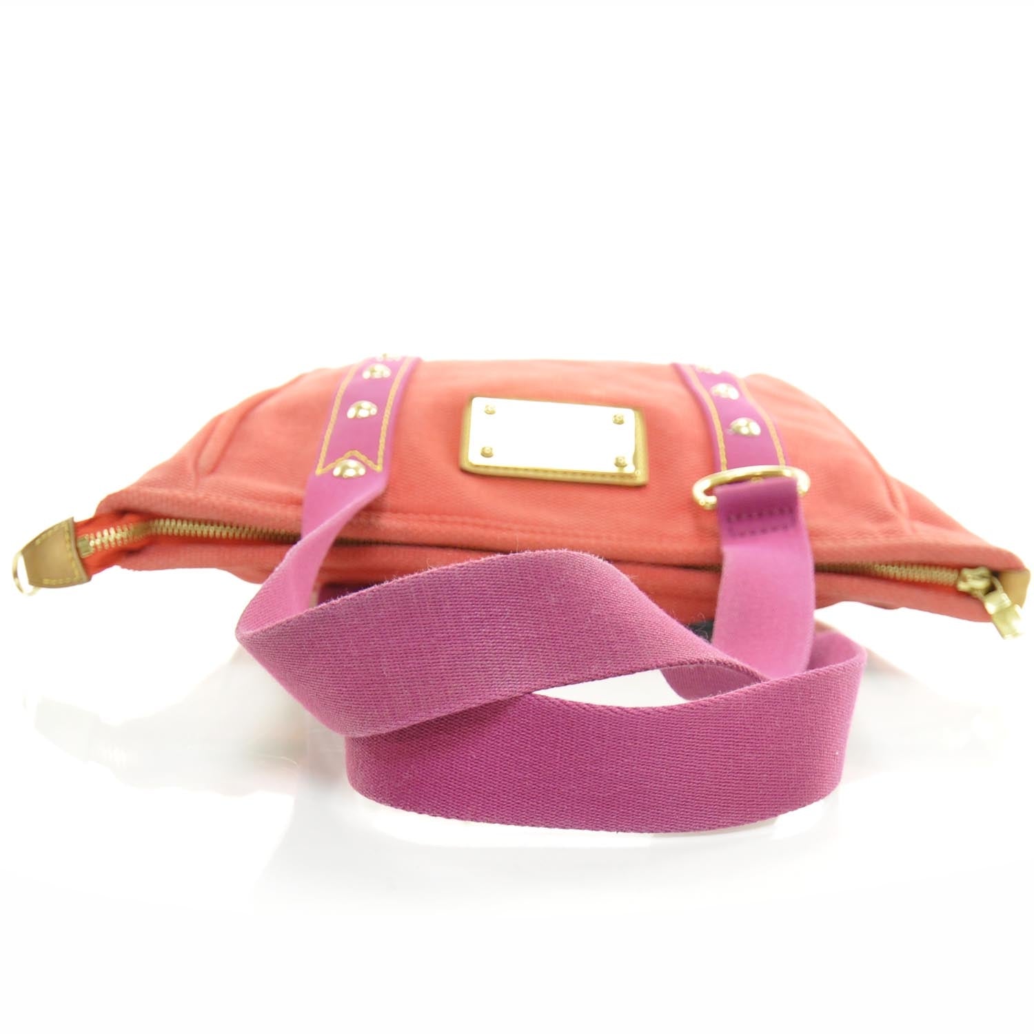 Louis Vuitton Toile Antigua Cabas MM Red Pink 5 of 8