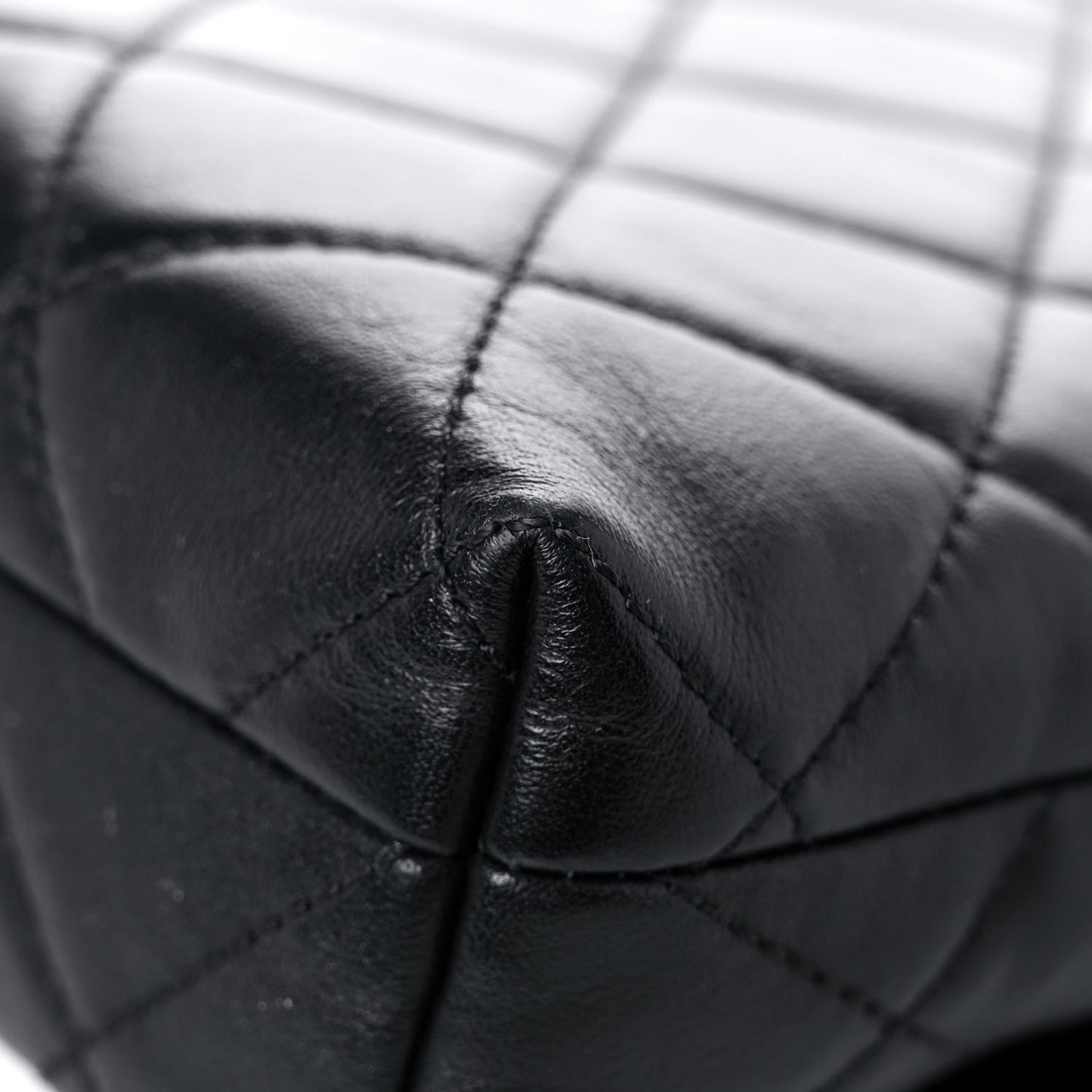 Calfskin Quilted Crossbody Bag Black