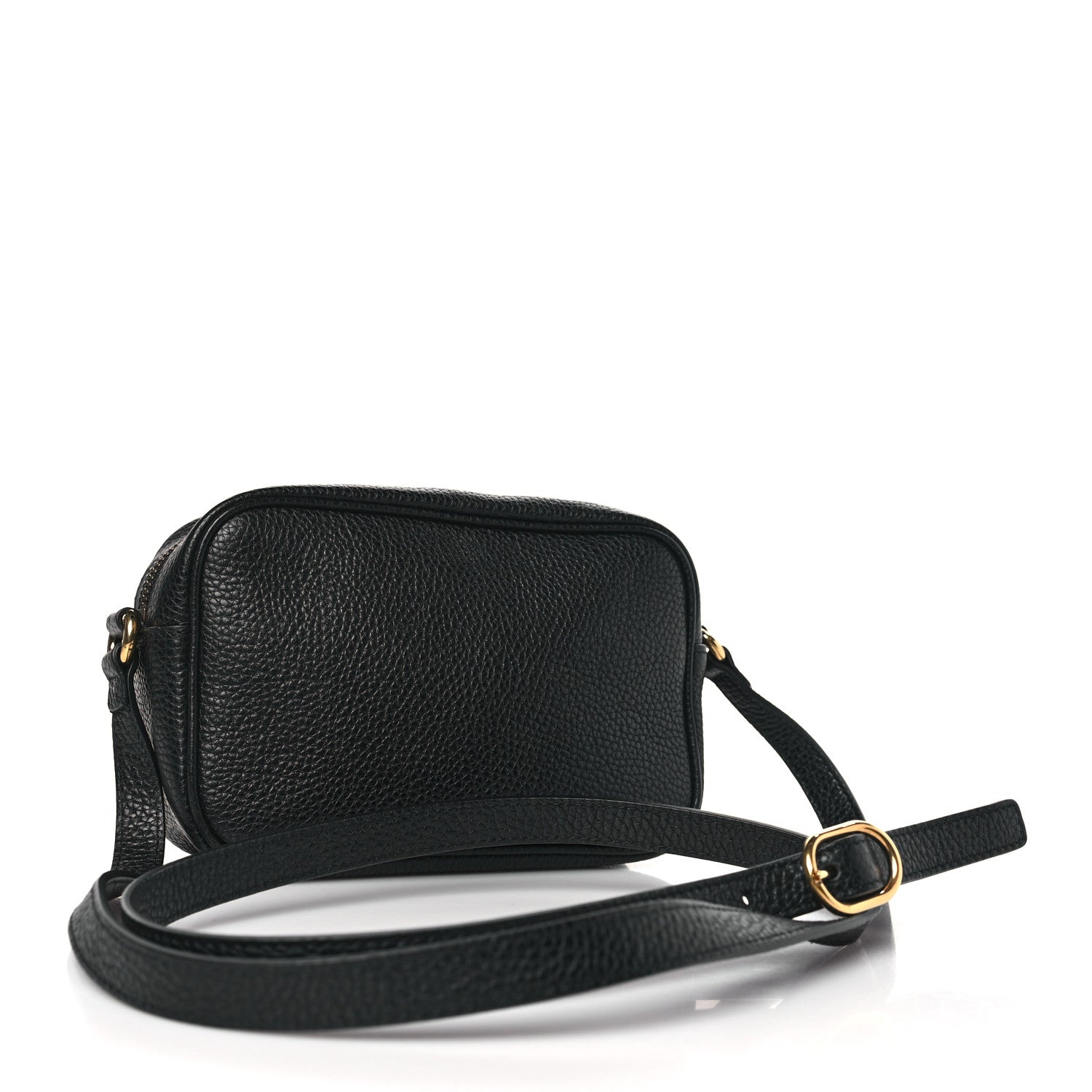 Gucci Pebbled Calfskin Mini Soho Disco Bag Black 3 of 9