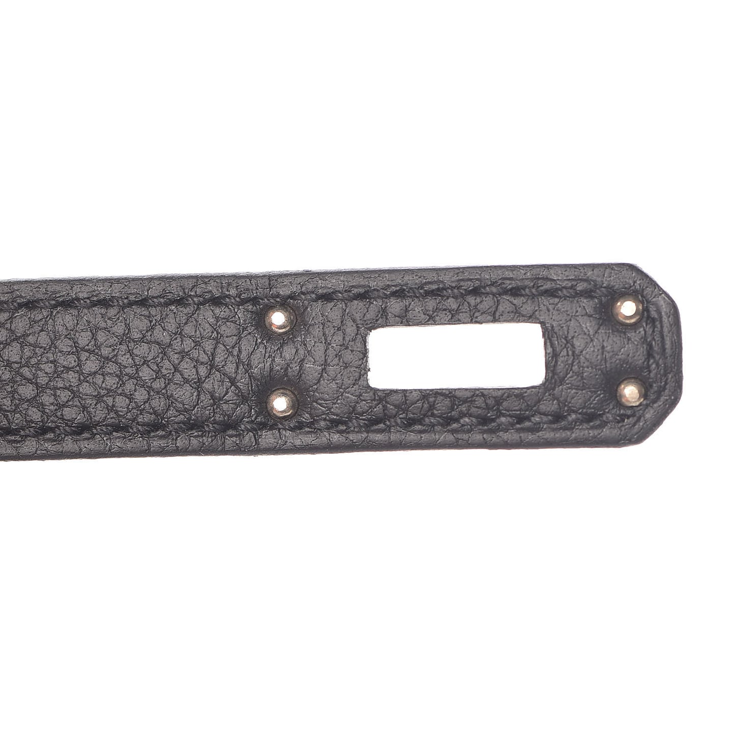 Togo Horseshoe Kelly Retourne 25 Black Magnolia