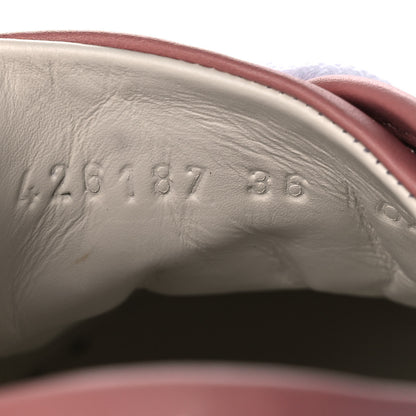 Gucci GG Monogram Calfskin Womens Low Top Sneakers 36 Pink Soft Pink 8 of 10