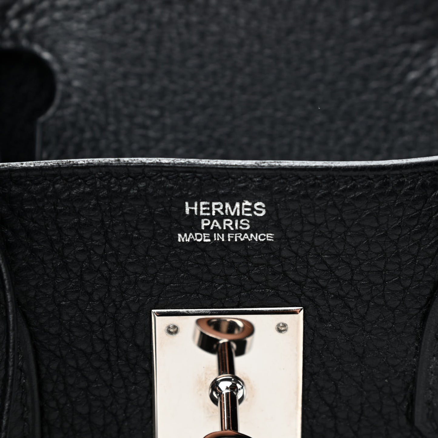 Taurillon Clemence Birkin 30 Black