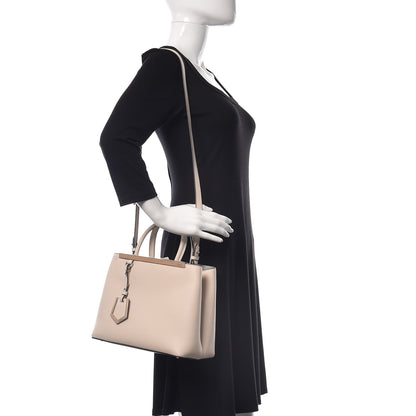 Fendi Vitello Dolce Century Petite 2Jours Tote Camelia Ghiaccio 2 of 10