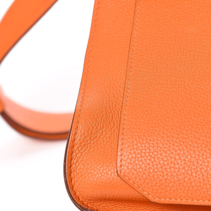 Hermes Taurillon Clemence Jypsiere 34 Orange 19 of 19