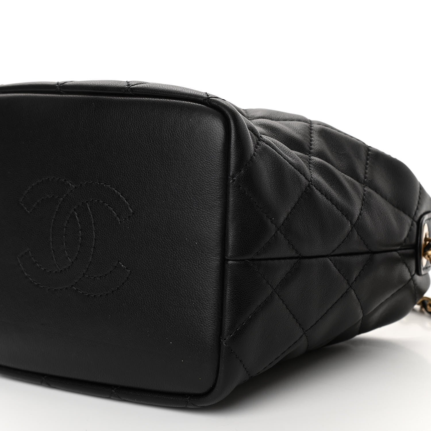 Chanel Lambskin Quilted Small Perfect Meeting Hobo Black 10 of 10