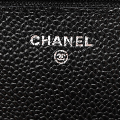 Chanel Caviar Quilted Wallet on Chain WOC Black 6 of 12