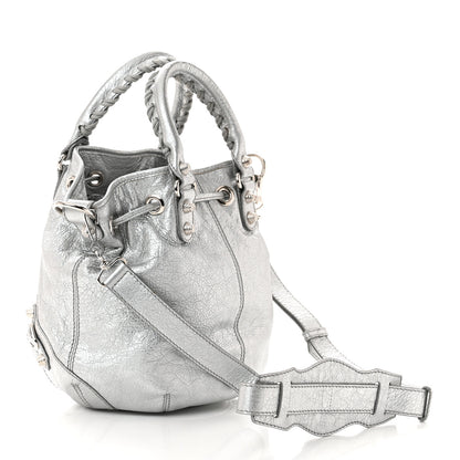 Balenciaga Agneau Giant 12 Silver Hardware Mini Pompon Gris Aluminum 3 of 11
