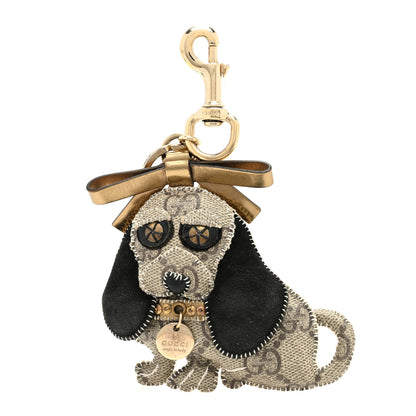Gucci GG Supreme Monogram Sam Dog Key Charm 1 of 3