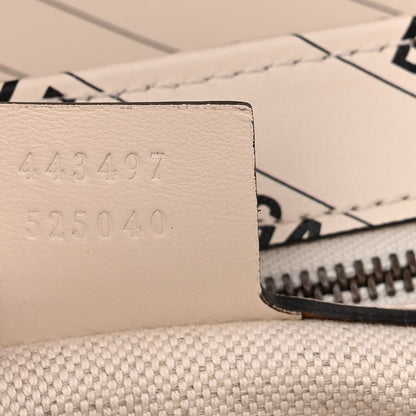 Gucci X BALENCIAGA Calfskin Matelasse Logo Print Small GG Marmont Shoulder Bag White 7 of 11
