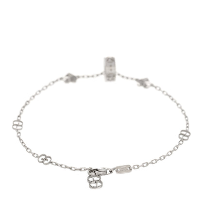 Gucci 18K White Gold Icon Heart Bracelet 2 of 4