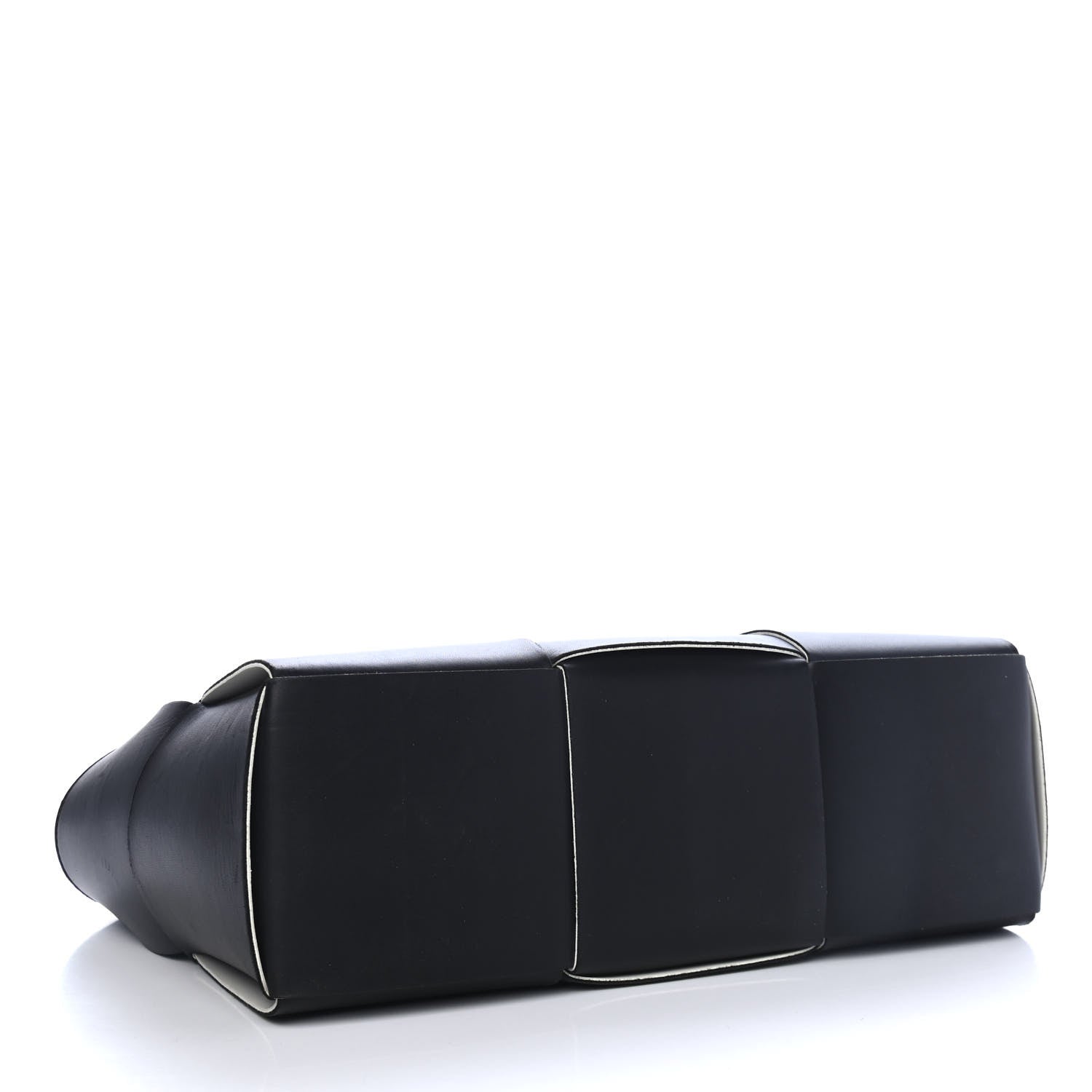 Bottega Veneta Nappa Maxi Intrecciato Arco Tote Black White 3 of 4