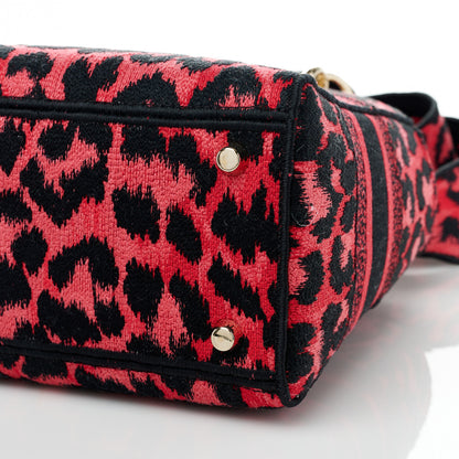 Christian Dior Canvas Medium Mizza Embroidered Lady D-Lite Fuchsia 8 of 8