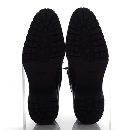 Hermes Calfskin Still Ankle Boots 37 Black 6 of 11