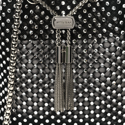 Jimmy Choo Mesh Crystal Bon Bon Bag Black 8 of 11